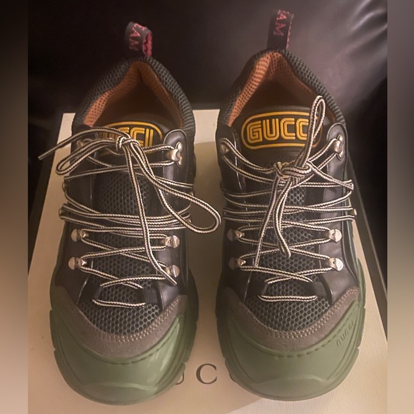 Gucci flash trek green sneaker - Picture 2 of 13
